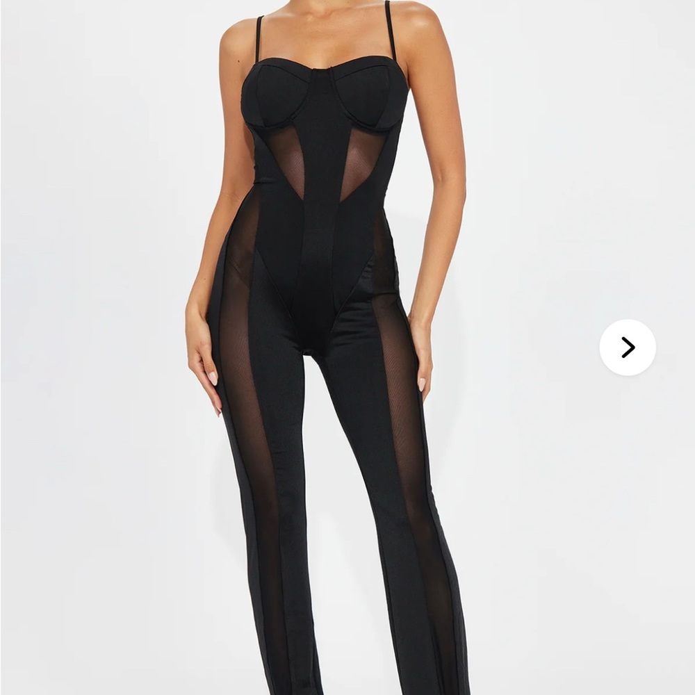 NEW Fashion Nova Black Jumpsuit medium